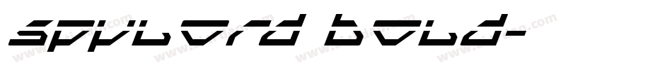 Spylord Bold字体转换